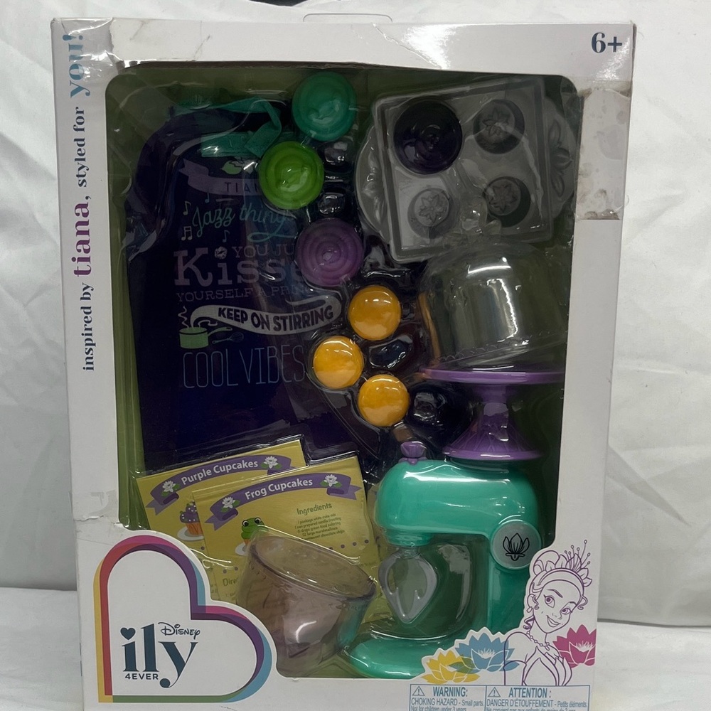 Disney Tiana Baking Set - Purple, Green, and Silver
